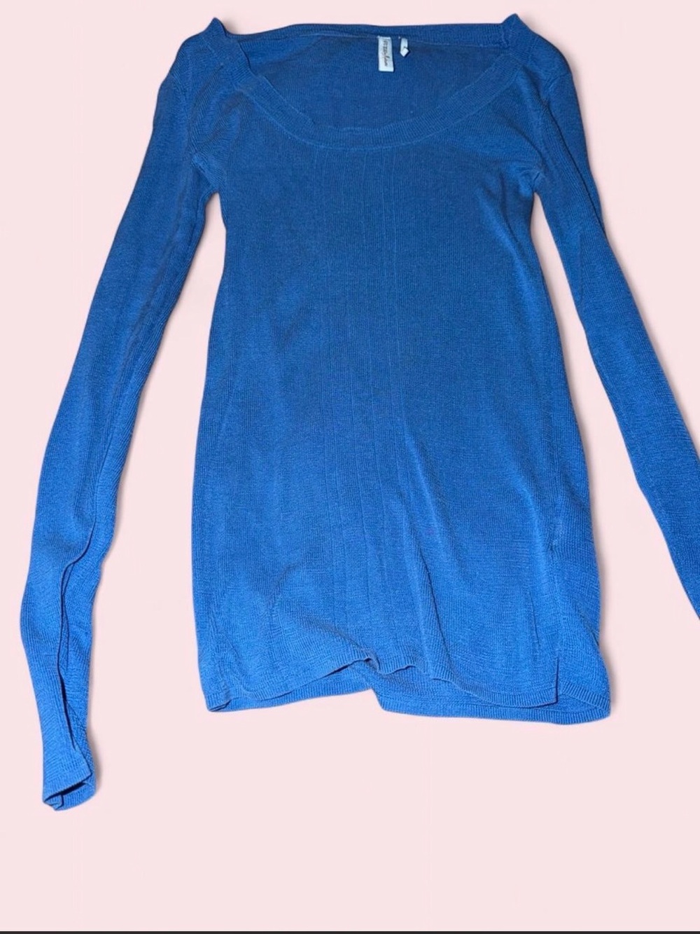 Guess Blue Long Sleeve Lightweight Top